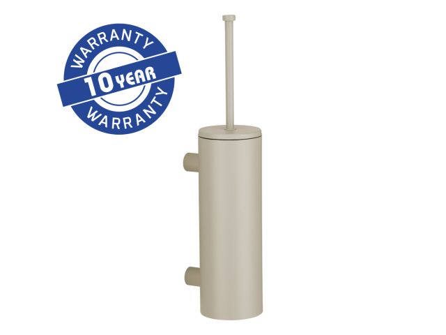 MERIDA STELLA SILK GREY LINE wall-mounted toilet brush, long "TUBE" with a lid, silk grey